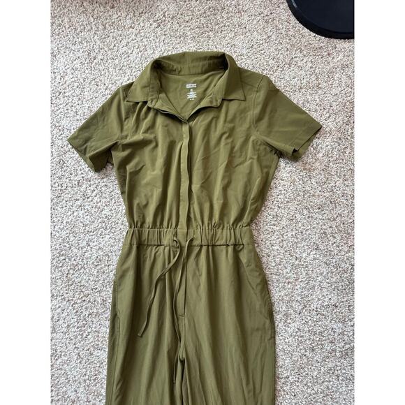 Girlfriend Collective Jumper/overalls, Olive/Army green, Small - Picture 8 of 10